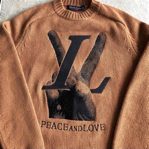 louis vuitton peace and love sweatshirt|Louis Vuitton hoodie.